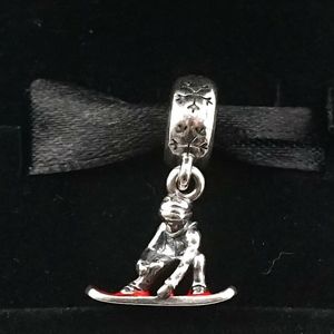 PANDORA Snowboarder Dangle Charm 791366EN09
